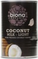 Lapte de cocos light organic 400ml
