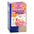Ceai Turmeric Floral cu flori de trandafiri si soc 18 plicuri