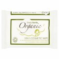Servetele demachiante din bumbac organic 3 in 1 cu aloe vera 25 bucati