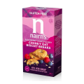 Biscuiti pufosi fara gluten din ovaz integral cu afine si zmeura 160g